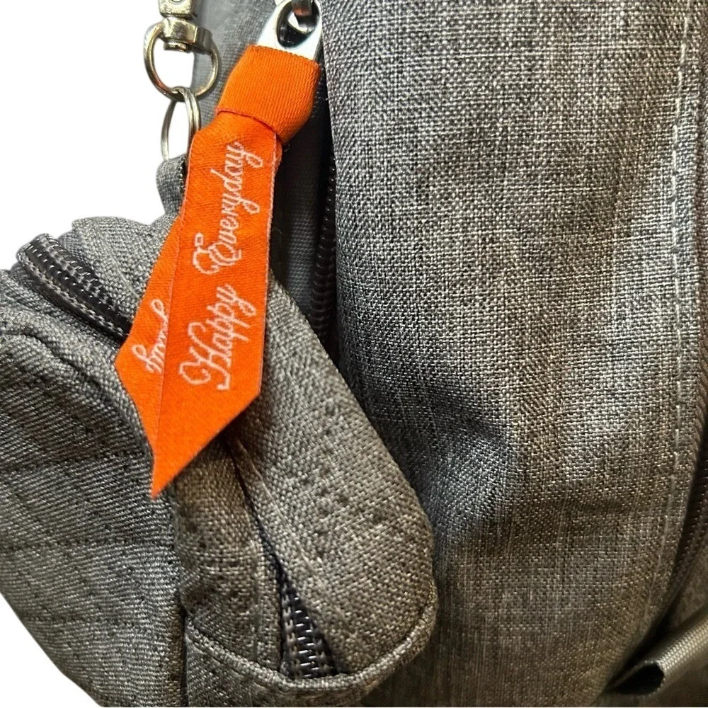 AOMAY‎ Gray Diaper Backpack with Multiple Pockets and Storage